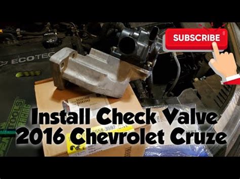 chevy cruze 1.4 turbo intake manifold check valve